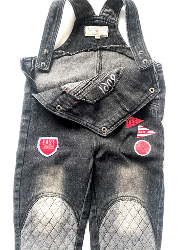 Latzhose schwarz grau jeans - grau,